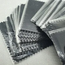 Paño de limpieza de Color plata de ley 8x8cm, paño de pulido, limpieza suave, doradas y plateadas paño de limpieza de joyas, 10 Uds., 50 Uds.