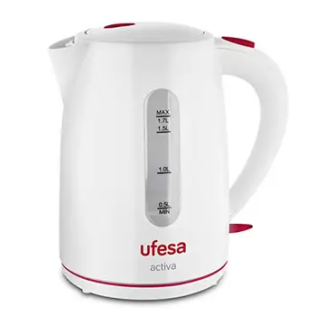 

Ufesa HA7616-kettle, 1.7L, 2200W, Antical filter, BPA free, automatic disconnect