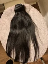 Ishow-mechones de pelo liso con cierre, mechones de pelo peruano con cierre, extensiones de cabello humano mechones y cierre para peluca de cierre 4x4