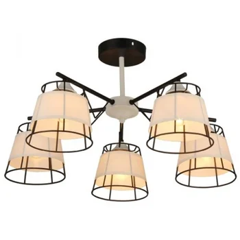 

Chandelier ceiling 5*60 W E27 md.2832-5-S BK + Wh