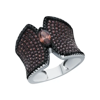 

Silver ring with zirconia sunlight sample 925