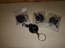 Keychain Tactical Key-Ring Retractable Edc Outdoor Camping Rope Steel Burglar