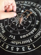 Mantel para Tarot, almohadilla de tarjeta de adivinación, péndulo, mágico, Tarot, mesa de tela de 30x30cm