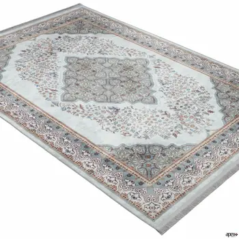 

Apex Calligrapher 7 'x 10' Microfiber Grey Area Rug