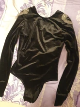 Vintage apliques con cuentas traje de terciopelo de mujer 2020 de moda Sexy sin espalda cuello en V Crossover trajes para mujer Casual cuerpo Femme