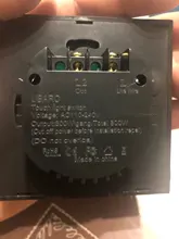 UBARO-Interruptor táctil AC100-240 europeo, panel LED de alimentación de pared de cristal templado en blanco y negro, 1/2/3 entradas