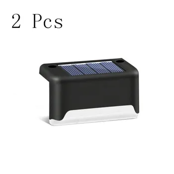 

2Pcs LED Solar Step Light Waterproof Outdoor Solar Charge for Home Garden Patio Stairs Steps Solar Fence Railing Lamp