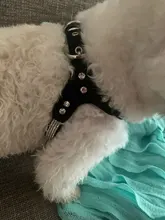 Suave de cuero de gamuza de arnés para perro Cachorro de diamantes de imitación chaleco para gatos mascota Mascotas Cachorro arneses para pequeño mediano perros Chihuahua rosa