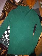 Women Sweater Pullovers Knitted Turtleneck Long-Sleeve Elasticity Streetwear-Top Multicolor