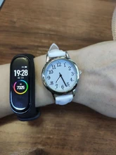 Reloj de cuarzo con movimiento japonés para mujer, pulsera de cuarzo con números arábigos, esfera sencilla, correa de cuero PU, Color caramelo