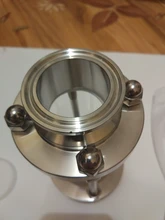 304-Stainless-Steel Fitting Tri-Clamp Sight Glass Homebrew Diopter Clover OD 38mm-Pipe