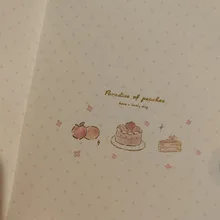 Kawaii stationery collection-Conjunto de papelería con peach para verano, pequeño bolígrafo con hebilla magnética, cinta con calendario de Cuenta regresiva
