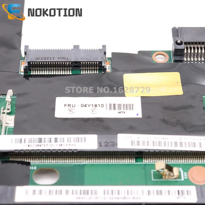 NOKOTION Laptop Motherboard for Lenovo Thinkpad Tablet X220 Tablet X220T I7-2620M CPU QM67 GMA HD3000 DDR3 04Y1810 MAIN BOARD