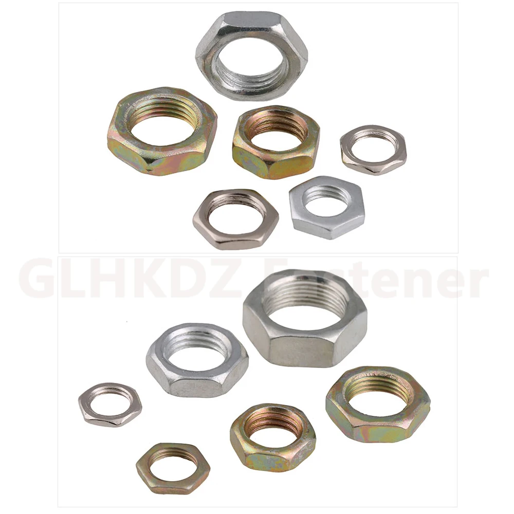 5 Dadi Sottili (dadi Per Marmellata) M12 X 1.25, Esagonali, In Acciaio Zincato, Mezzo Spessore 12mm - Foto 10