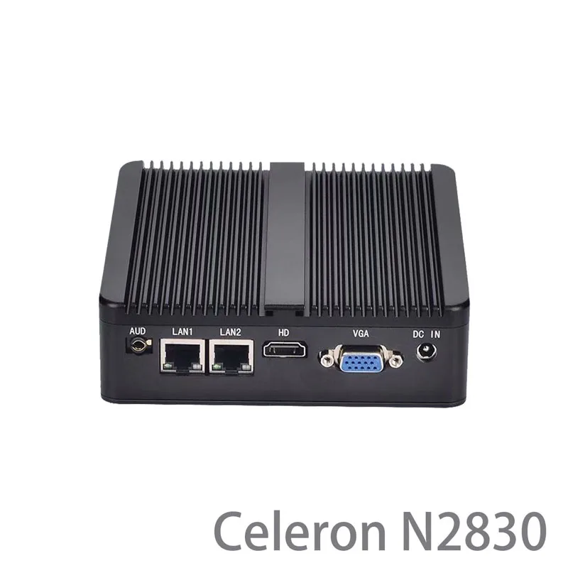 US $139.65 Industrial Computer Intel N2830 Processor 4GB RAM Option 128 GB Drive With Very Low Power Consumption Mini Pc