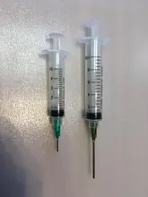 Jeringas con 4 Uds., 14G-25G, puntas de aguja romas y tapas para jeringa de dispensación Industrial, 4 Uds.