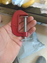 Iron Metal-Clamping Woodwork Adjust 25mm-100mm Heavy-Duty for Pads Soft-Jaw Red 1/3inch-c/W