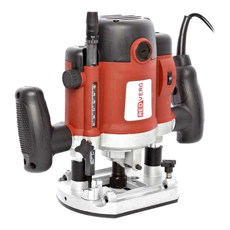 Фрезер электрический RedVerg RD-ER200 (2000 Вт; питание от сети 220В; 23000 об/мин; ход фрезы 50мм; диаметр цанги 8,12 м