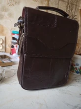 Bolso cruzado de piel de vaca para hombre, bandolera de hombro de diseño informal, a la moda, de 8 pulgadas, para tableta, 144-b