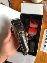 Hair-Clipper Trimmers Barber Lcd-Display-Machine Professional Electric Kemei Men 