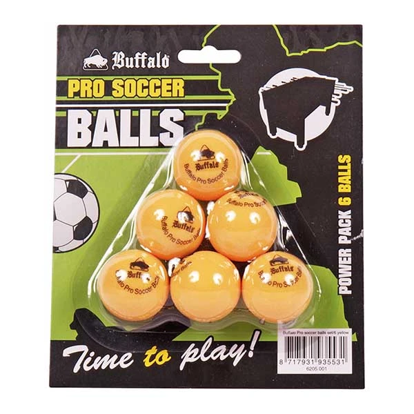 Bola futbolin naranja pro socer ball 6 unid 23g 35mm - AliExpress