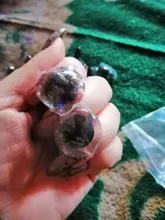 Ojos brillantes 3D transparentes, juguete de seguridad de plástico, 20 piezas, tejido brillante, arandela, Tallo largo, 9-12-14, 16-18- 20 -24-30-35mm