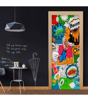 

Door mural-Comic World