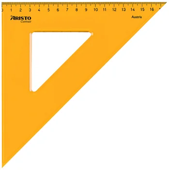 

Angle with groove aristo, 45 °/45 °, plastic, scale 17 cm orange-PR