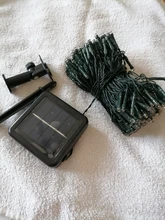 Light Fairy-String Wedding-Decoration Christmas Garden Solar Waterproof Holiday LED 7M