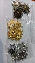 10 Uds. De dijes de Sol de 28x25mm, colgantes de Color plateado bronce dorado tibetano, fabricación de joyas antiguas DIY, artesanía hecha a mano