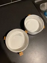 De cerámica tazón de perro gato plato con soporte de madera No derrame de alimentos para mascotas alimentador de agua gatos perros pequeños perros Pet