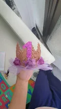 Tiara de cumpleaños para niñas recién nacidas, diadema de princesa de encaje de flores, regalos de cumpleaños