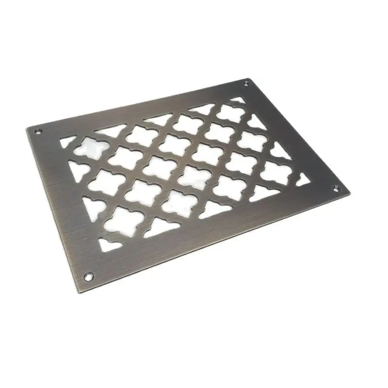 Grille ventilation decorative from brushed brass Vierda ClassicVents