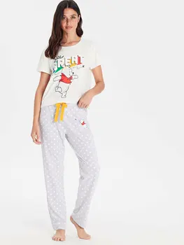 

Winnie The Pooh Printed Cotton Pajamas set