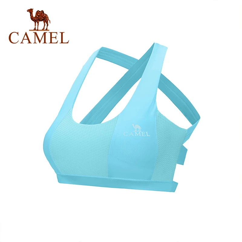 CAMEL, бюстгальтер для йоги, женское нижнее белье для бега, фитнеса, спортивный топ, бесшовный, пуш-ап