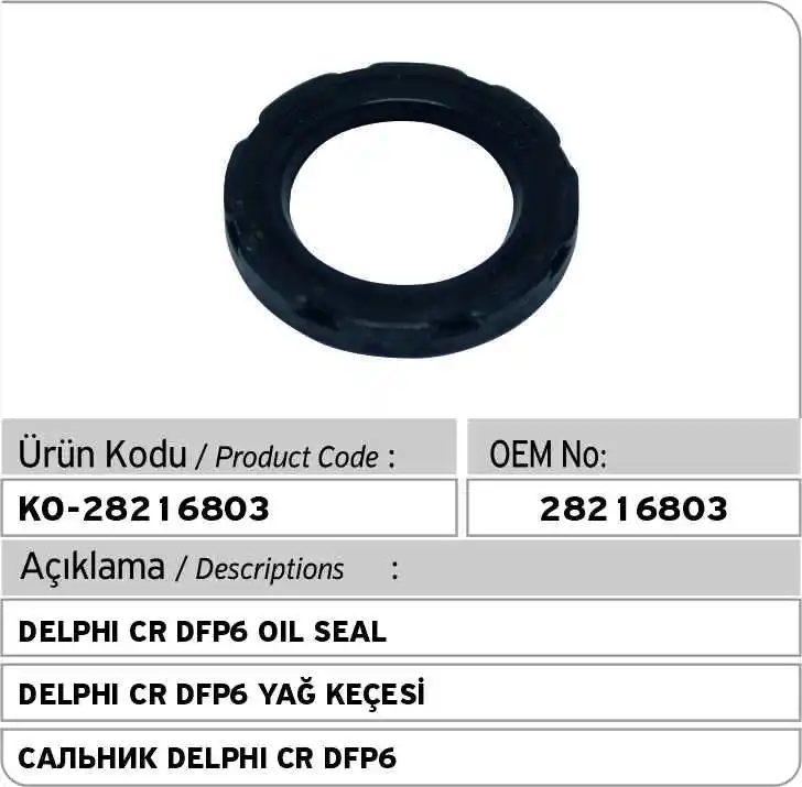 

28216803 Delphi CR DFP6 Pump Seal