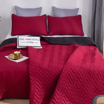 

Bedspread solid bilateral and two pillowcases odp005
