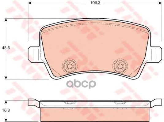 Колодки Тормозные Ford Galaxy/S-Max/Volvo S80/V70/Xc60/Xc70 07- Задние Trw/Lucas Gdb1685 TRW/Lucas арт. GDB1685