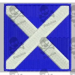 

Embroidered patch NAUTICAL FLAG LETTER M (ICS MIKE)