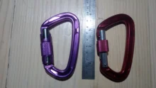 Hammock Carabiner Rappelling Twist-Locking Heavy-Duty Outdoor Climbing D-Shape-Buckle