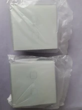 Interruptor táctil con Panel de cristal blanco, AC220V,1/2/3 entradas, 1 vía, para pared, EU/UK