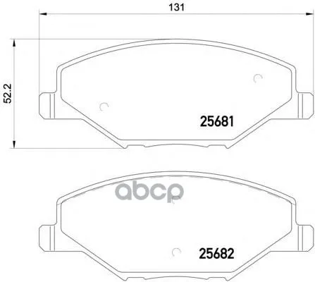 Колодки Тормозные Vw Polo(Rus) 11-/Skoda Fabia 11- Передние Brembo P85121 Brembo арт. P85121