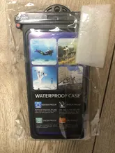 Bolsa impermeable anticaída para teléfono móvil, soporte para funda de teléfono para natación, buceo, sello submarino, pantalla táctil a prueba de nieve de menos de 6,9 pulgadas