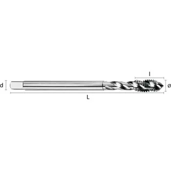 

Male HSSE DIN374/C R35 M9X1.00 6H REF. AGUJ. Blind form C spiral 35.
