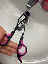 1PC negro-púrpura esmerilado con Clip para pestañas Curl ojo cosméticos maquillaje belleza falso rizador de pestañas Curling pinzas las herramientas