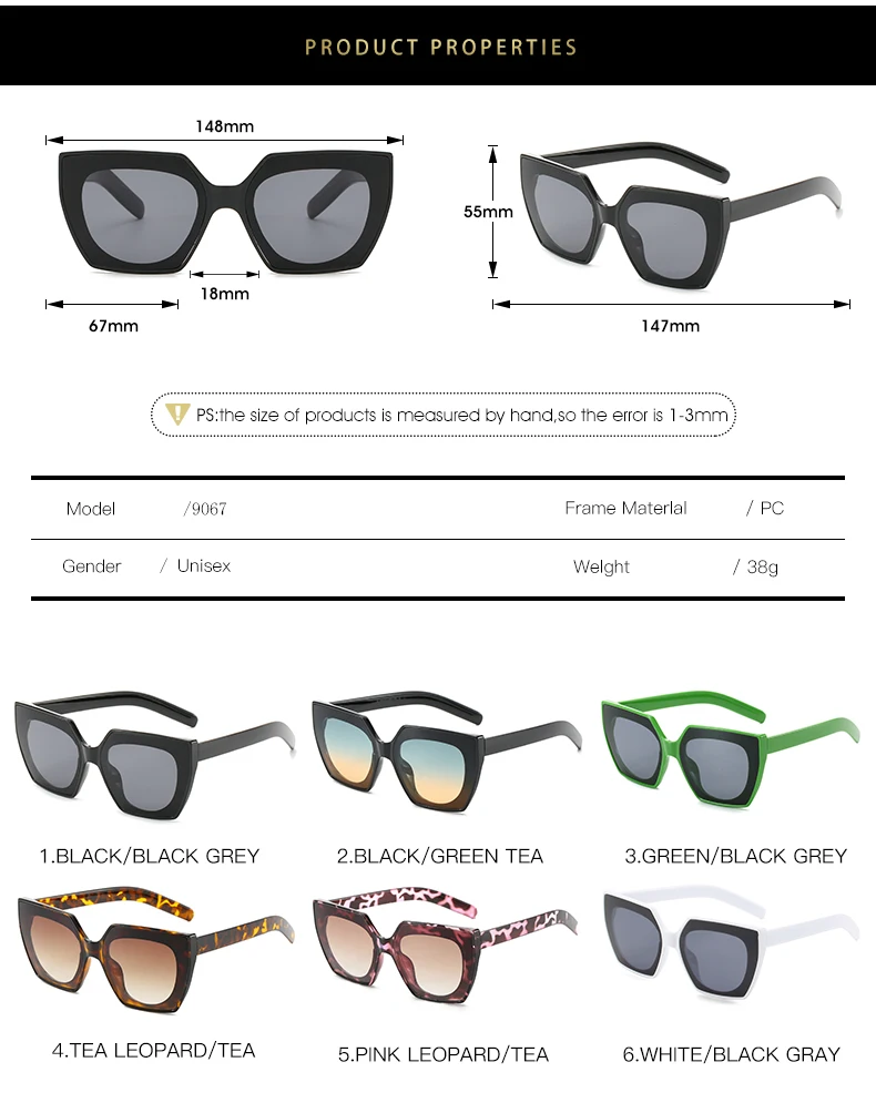 FC большие квадратные солнцезащитные очки для женщин, металлическая оправа, коричневые оттенки, винтажные 2019, брендовые очки, модные, UV400