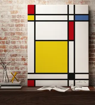 

Personalized Mondrian Canvas Print (50x70 cm.) 6 Reliable Table Art gifts Home Delkarasyonu personalized Design Office