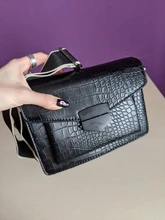 Mini bolso de mano estilo retro para mujer, bandolera pequeña a la moda, estilo simple, con correa de hombro ancha, tipo mensajero, 2020
