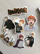 Haikyuu japonés, 10/30/50 Uds. Pegatinas de Anime para voleibol, pegatinas impermeables para equipaje de ordenador portátil, maleta para guitarra, teléfono