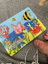 Juegos de pesca divertidos para niños, rompecabezas magnético de madera, juguetes interactivos para padres e hijos, educativo para cumpleaños